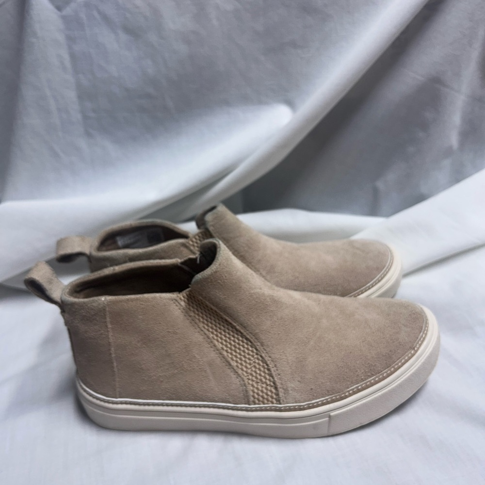 Toms Womens Bryce Beige Suede Slip On Shooties Shoes 6 - Picture 2 of 12